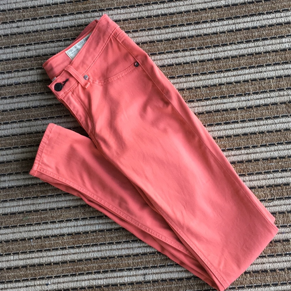 RAG & BONE MID-RISE SPICED CORAL JEANS